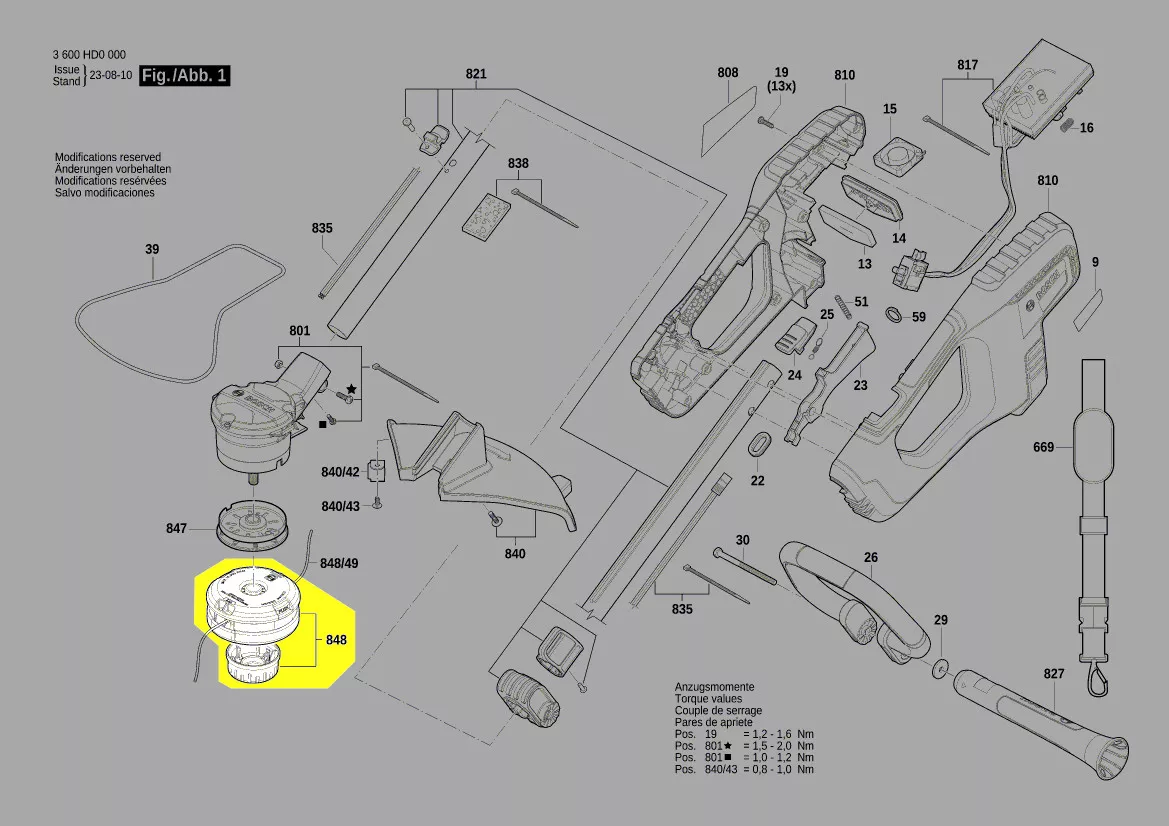 bobine fil de coupe réf. F 016 F05 841 Bosch